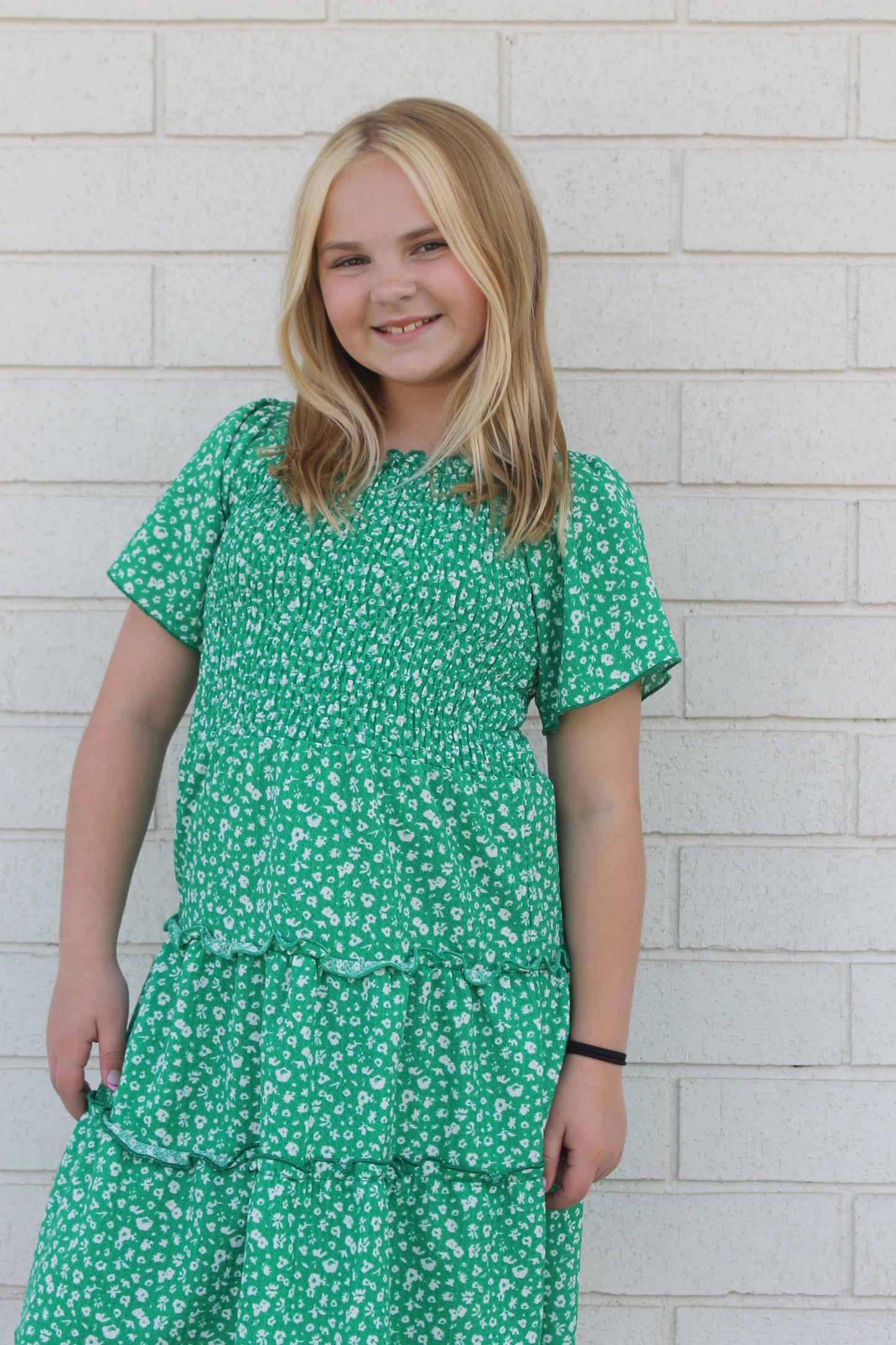 Evergreen Blossom Dress