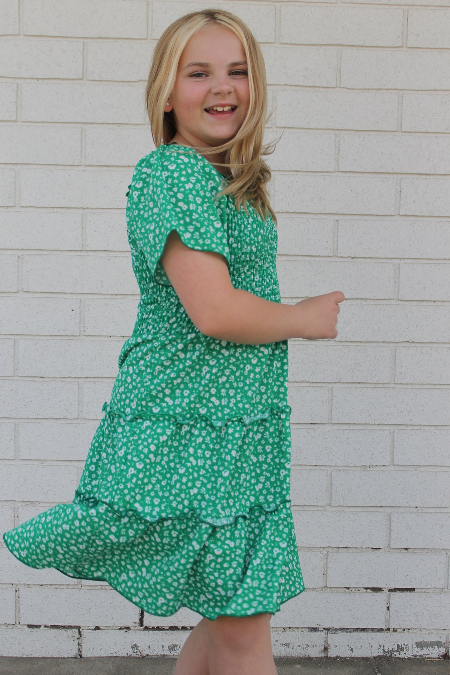 Evergreen Blossom Dress