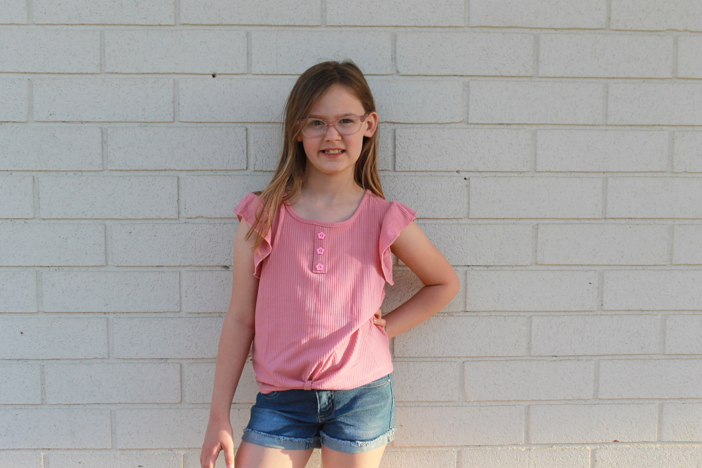 Trailblazer Triple-Button Denim Shorts