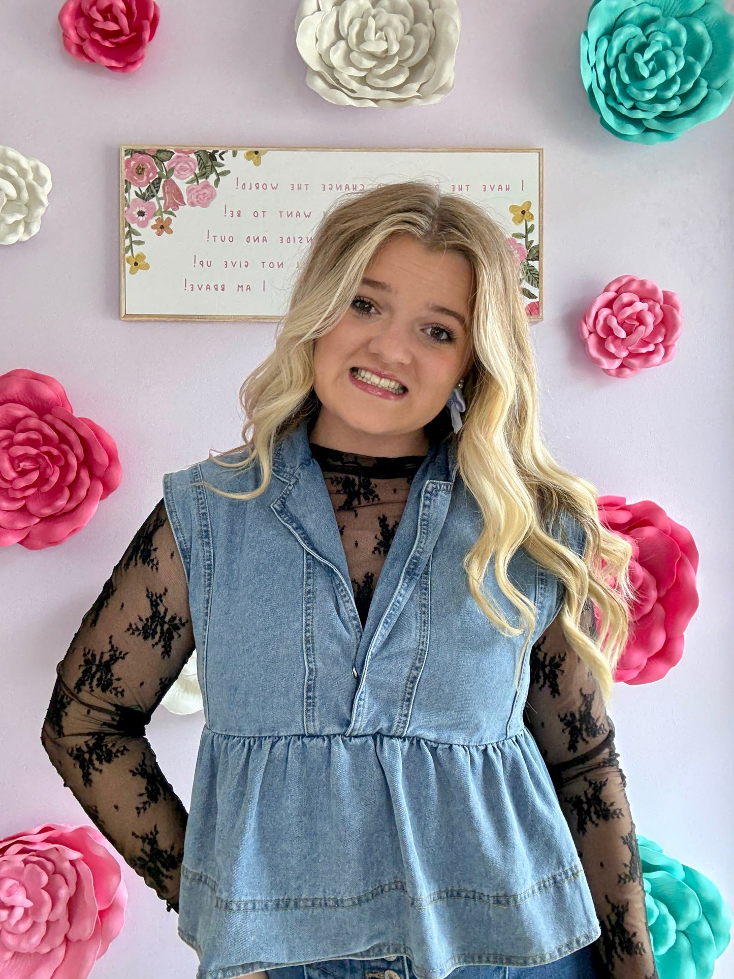 Dusk to Dawn Denim Top
