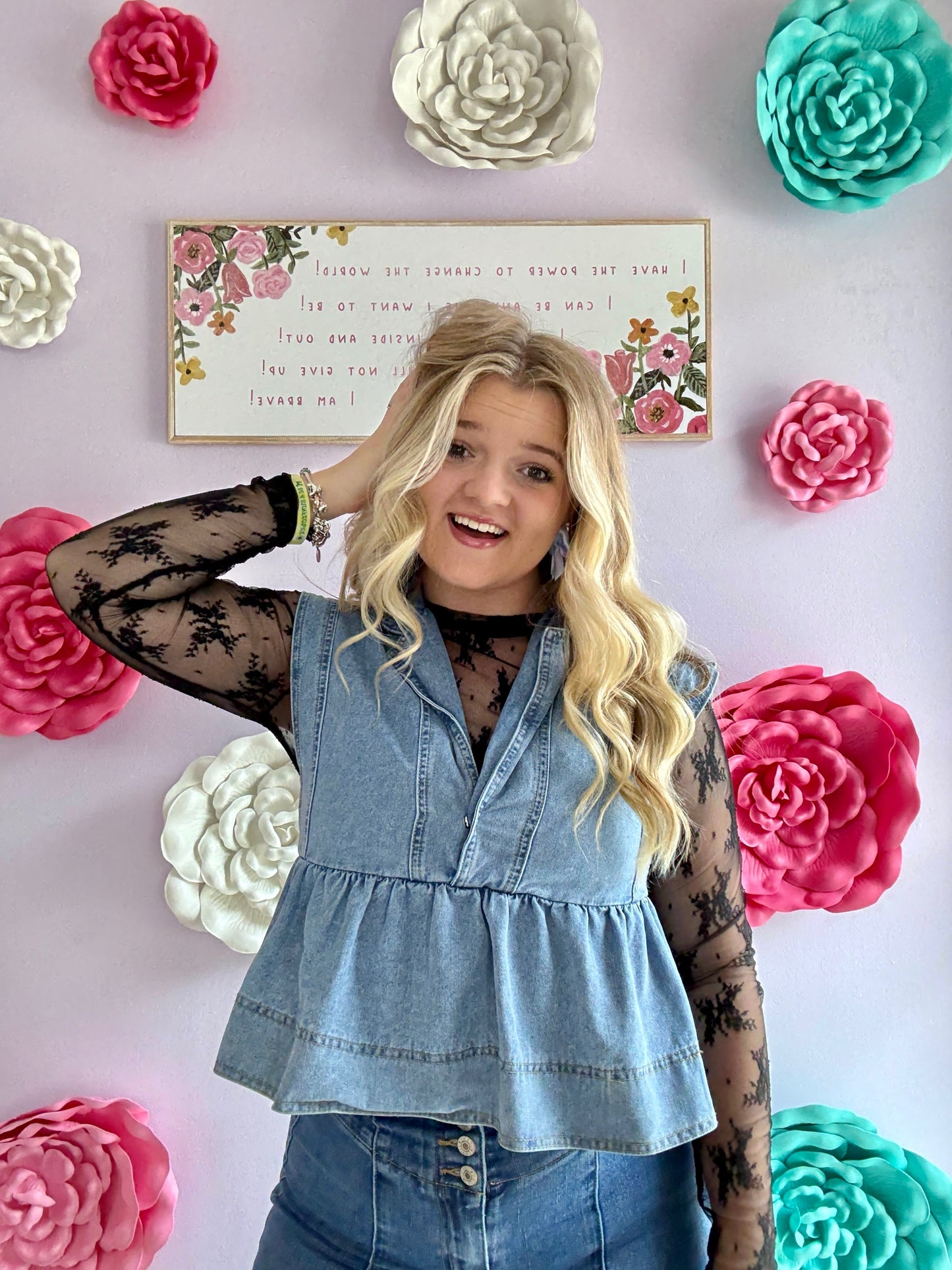 Dusk to Dawn Denim Top