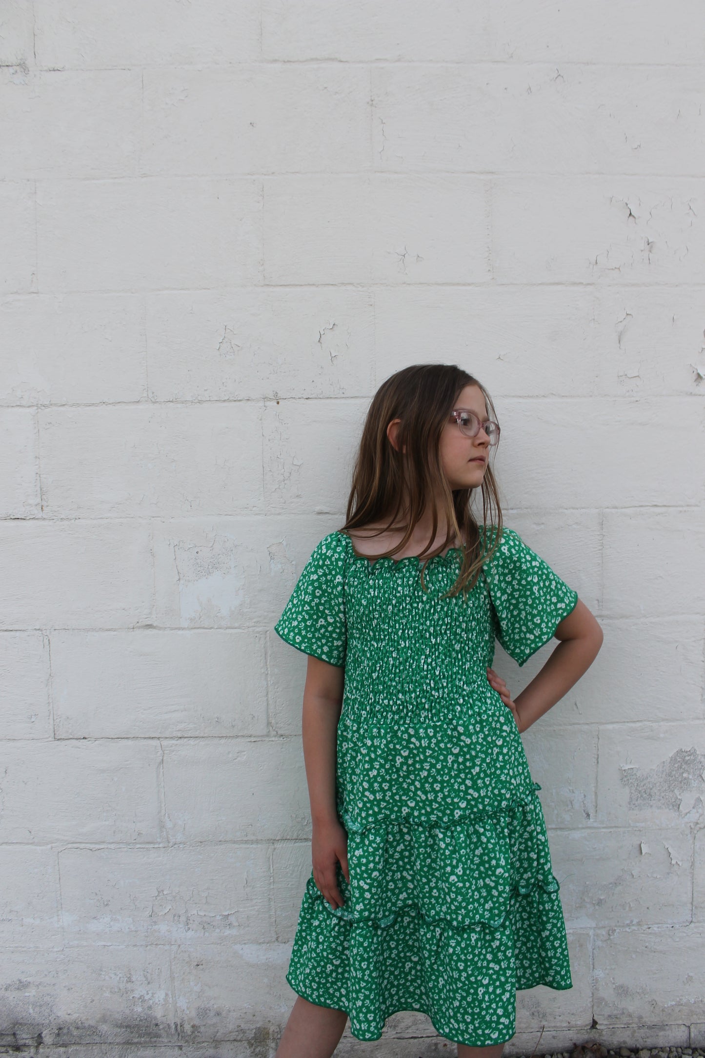 Evergreen Blossom Dress