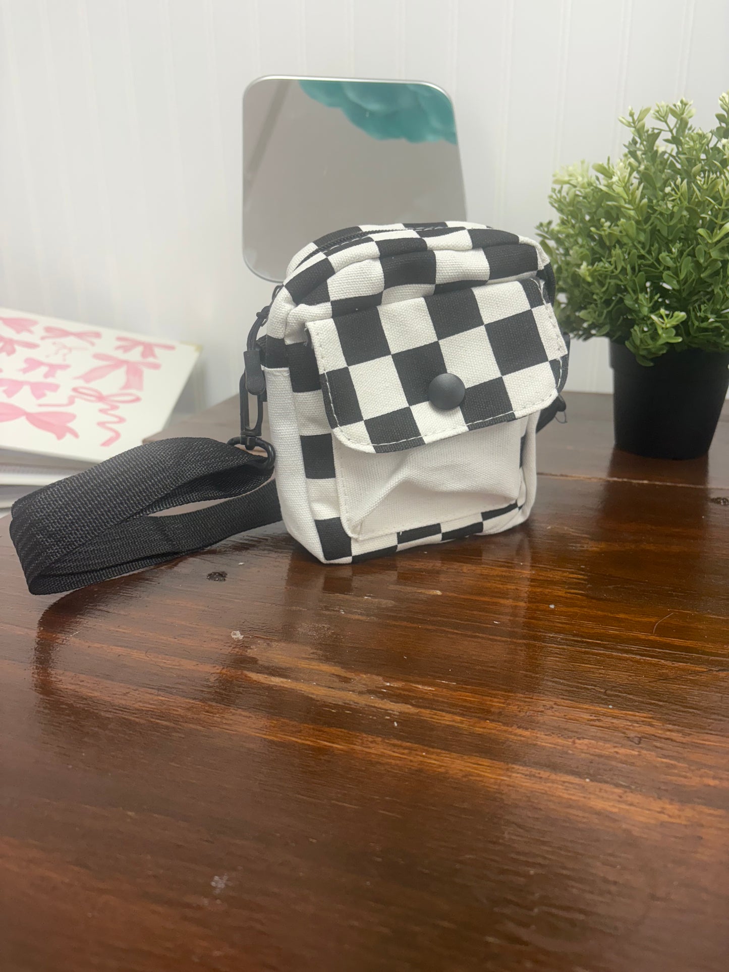 Checkered Sling Bag