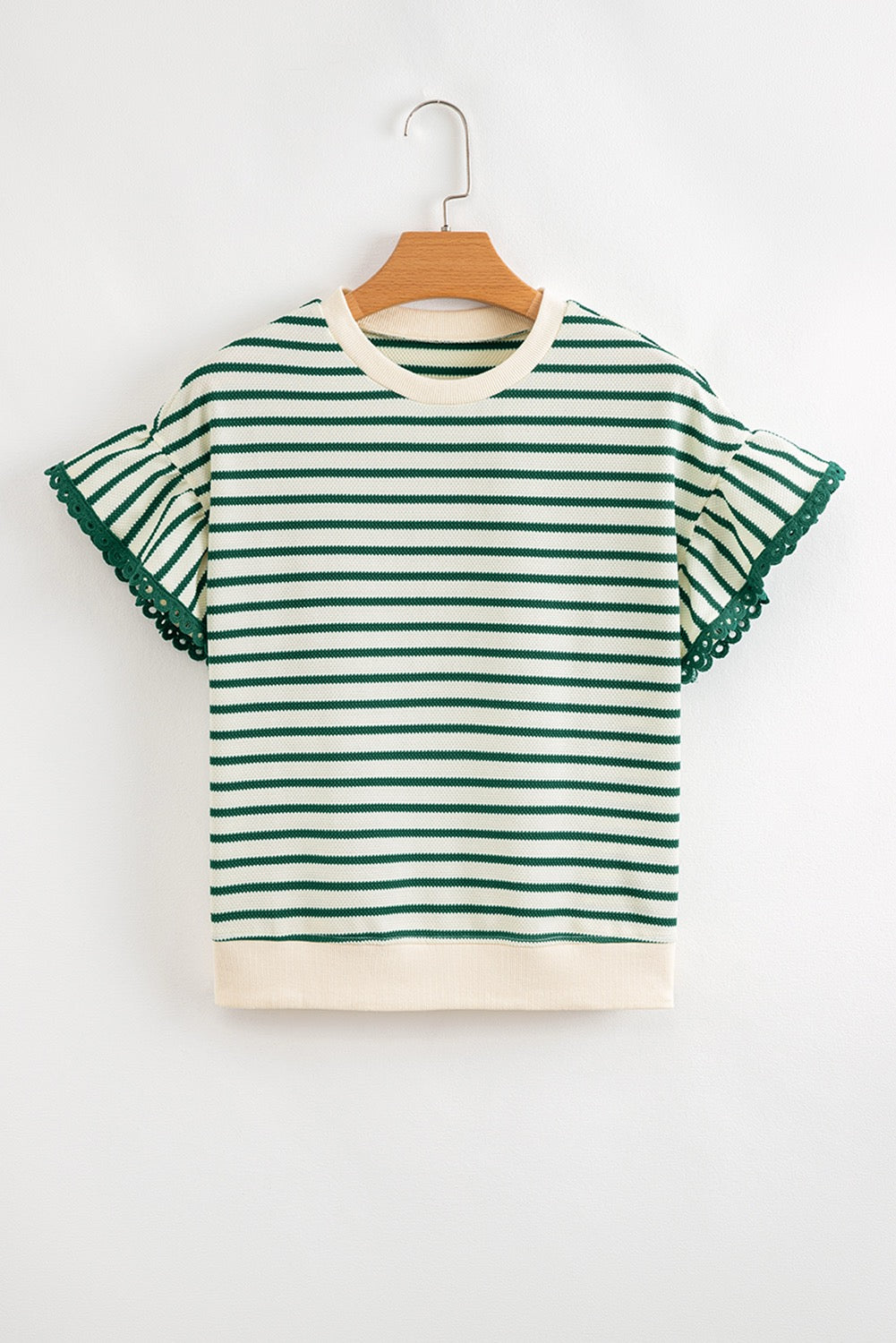 Emerald Coast Ruffle Sleeve Knit Tee