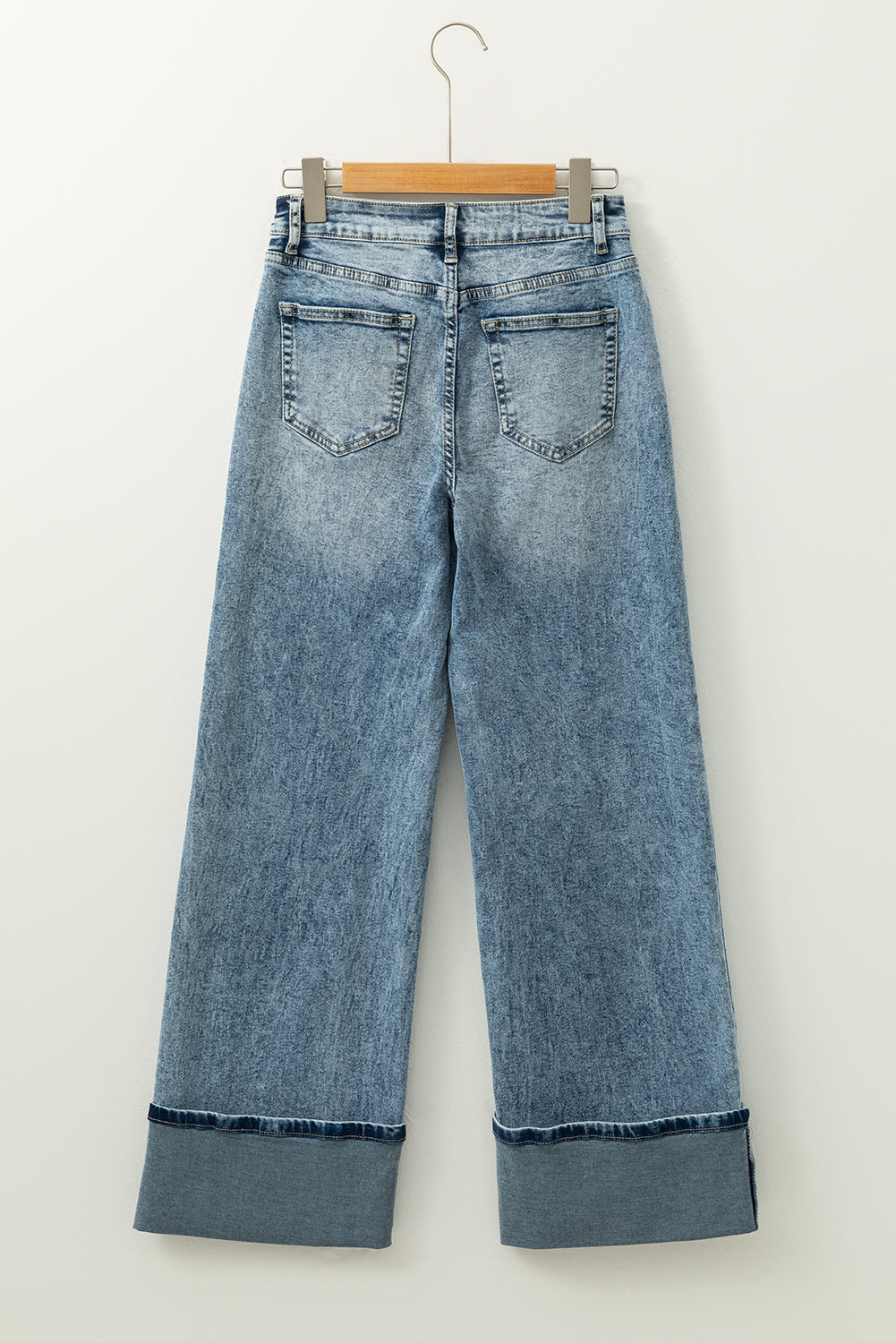 “Fearless Bloom” High-Rise Button Fly Jeans