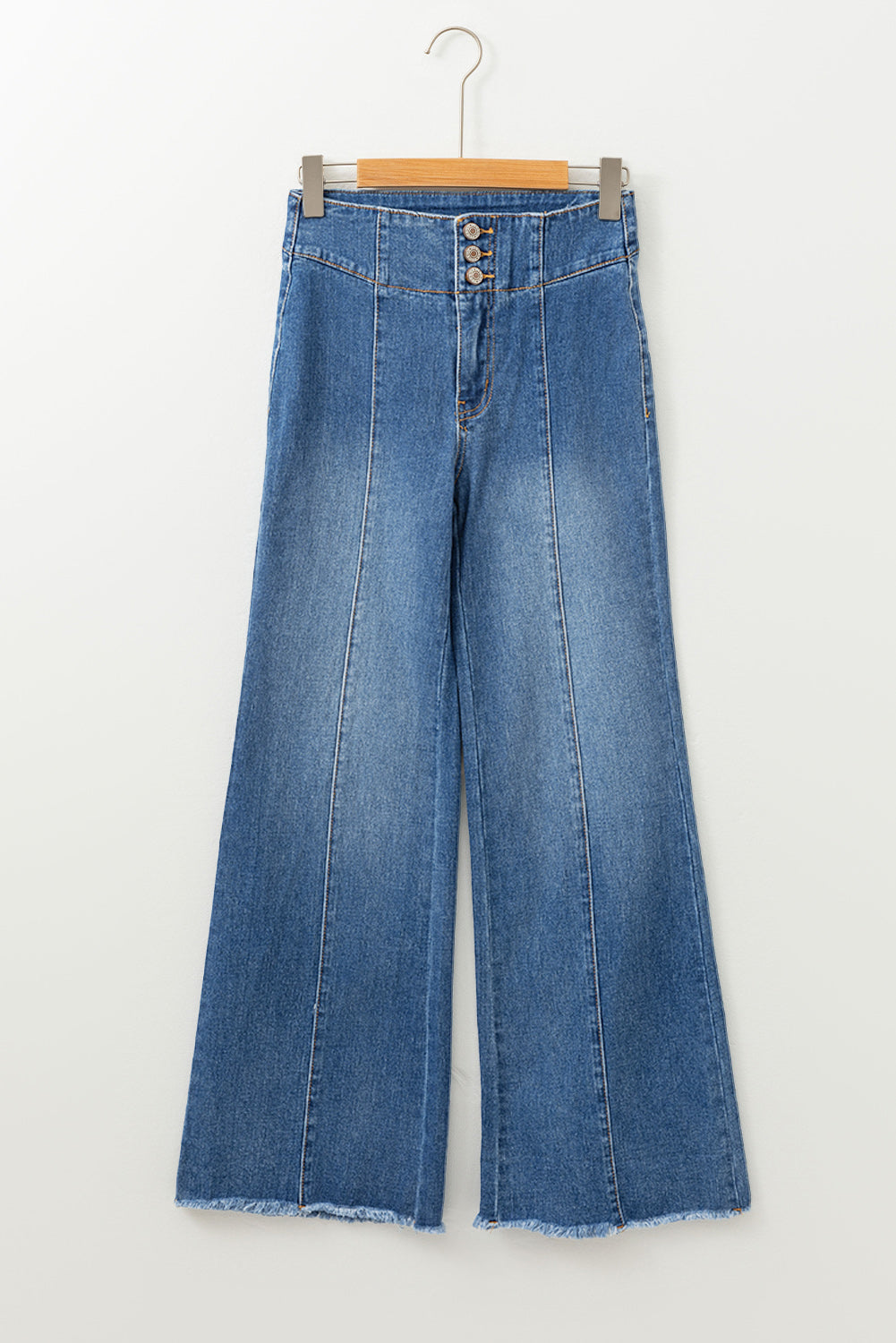 “Unstoppable Waves” High-Waist Flare Jeans