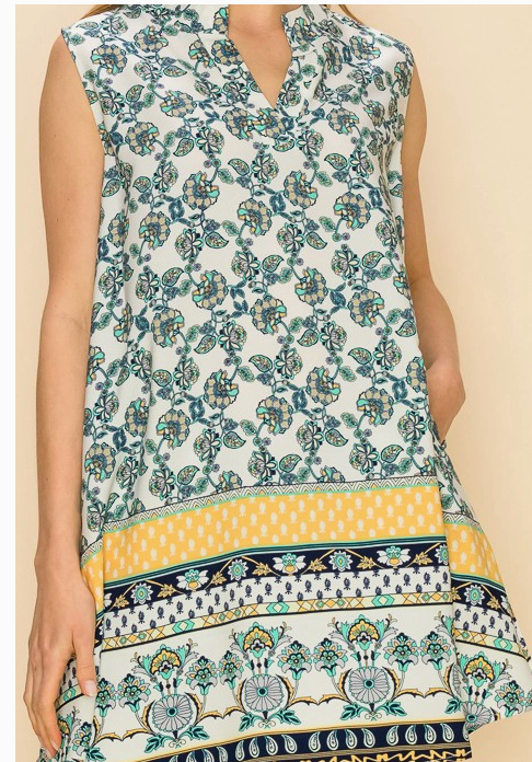 Navy Bloom Escape Dress