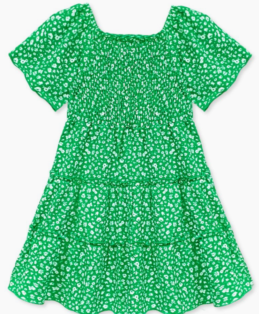 Evergreen Blossom Dress