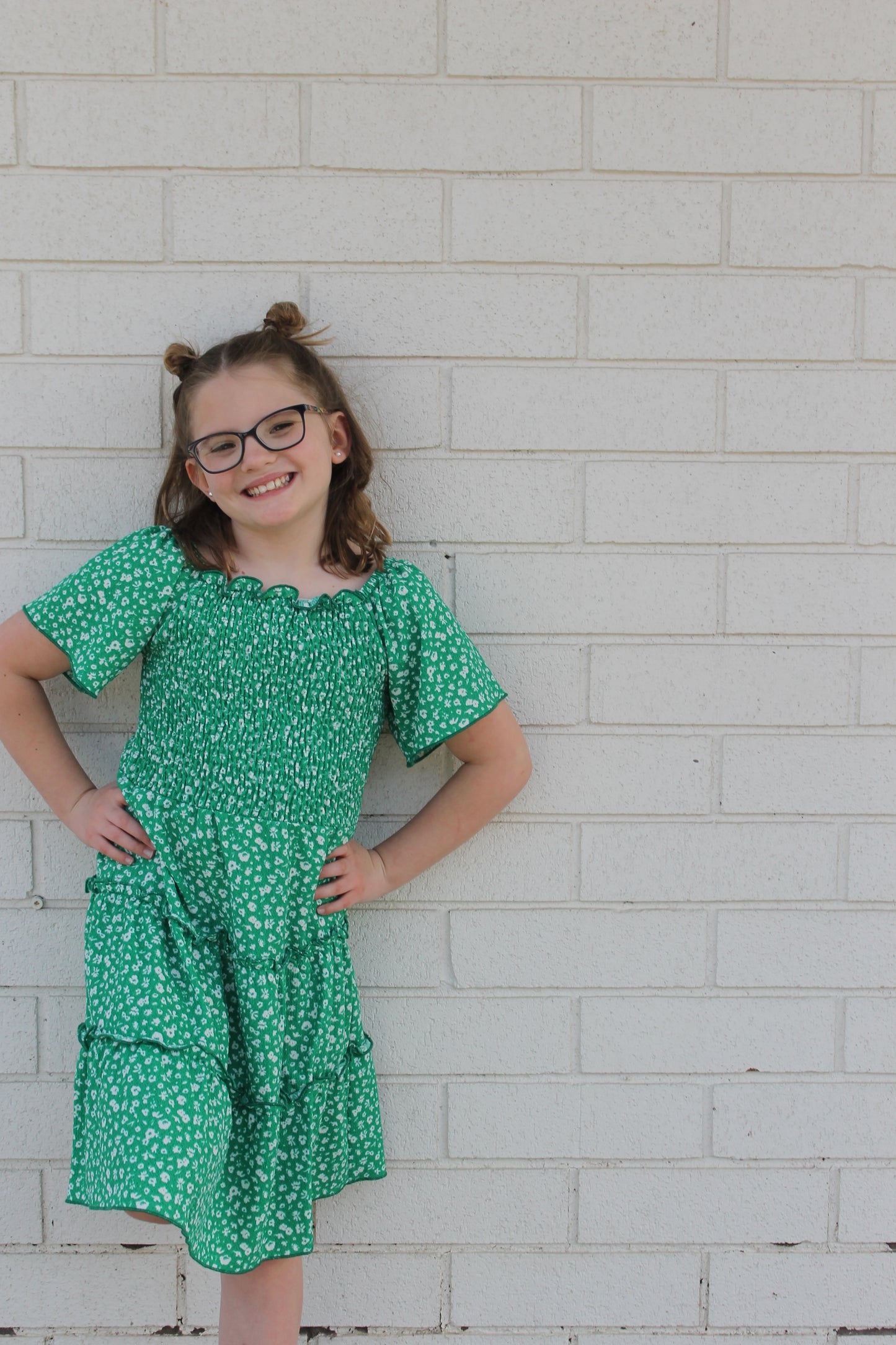 Evergreen Blossom Dress