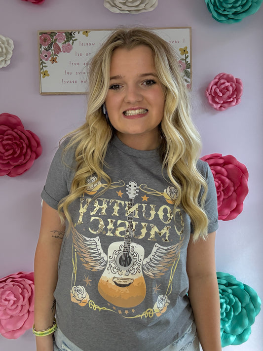 Country Music Wings Tee