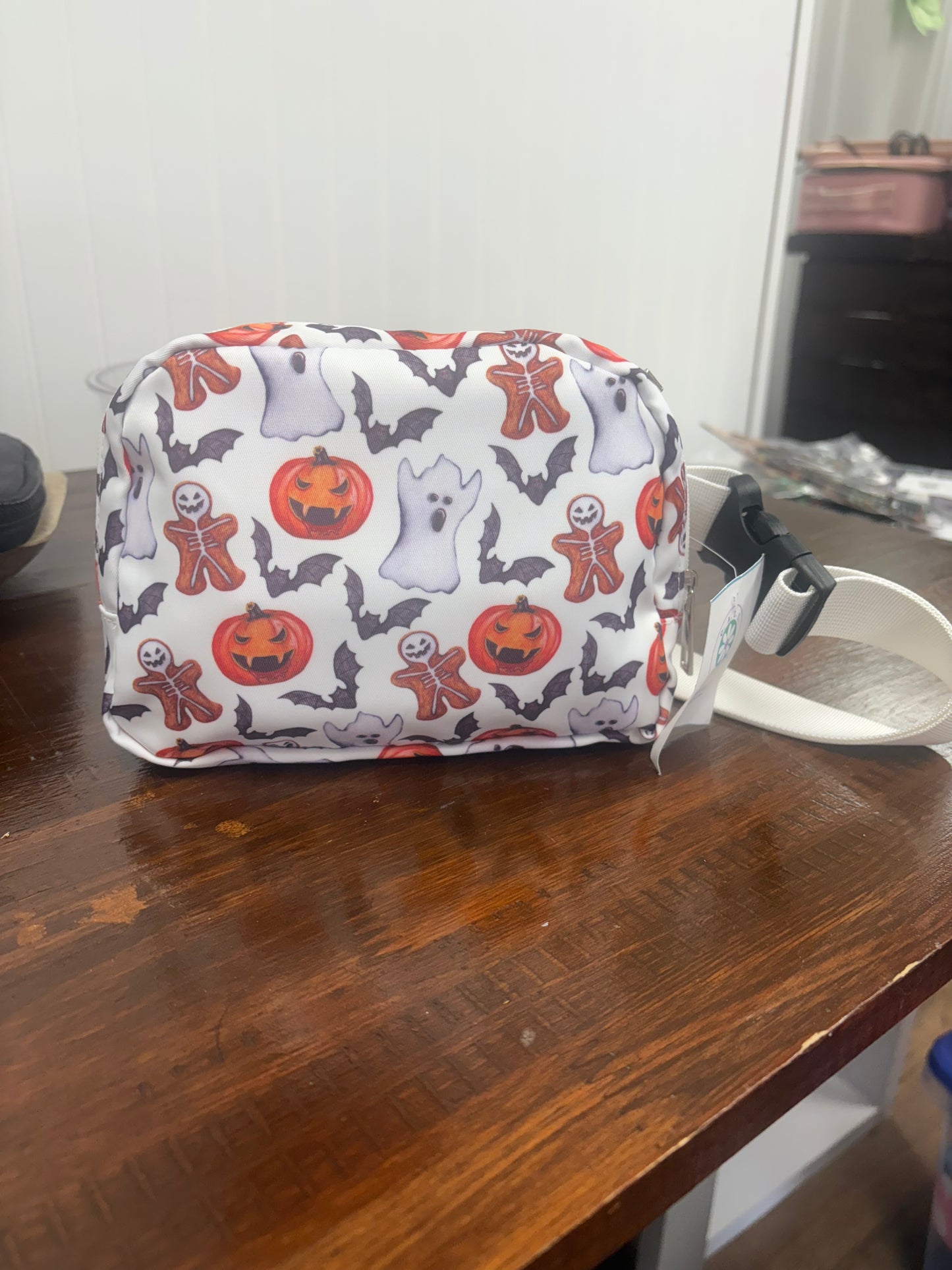 White Halloween Cross Body