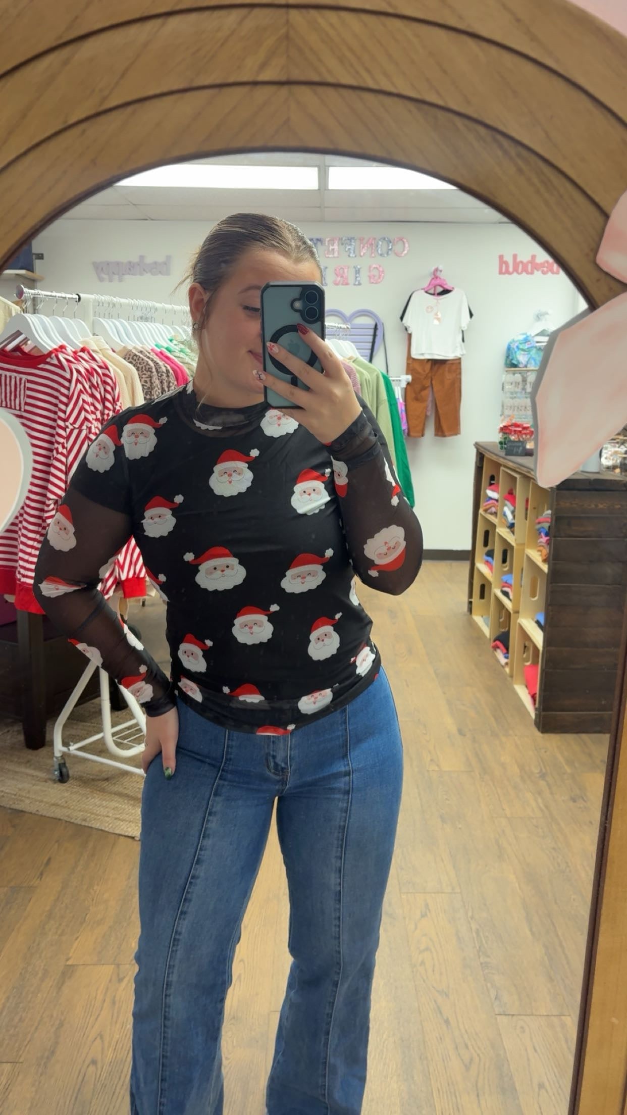 Santa Mesh Long Sleeve