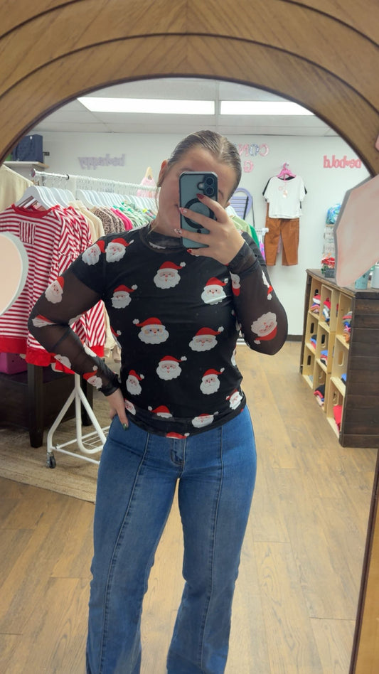 Santa Mesh Long Sleeve