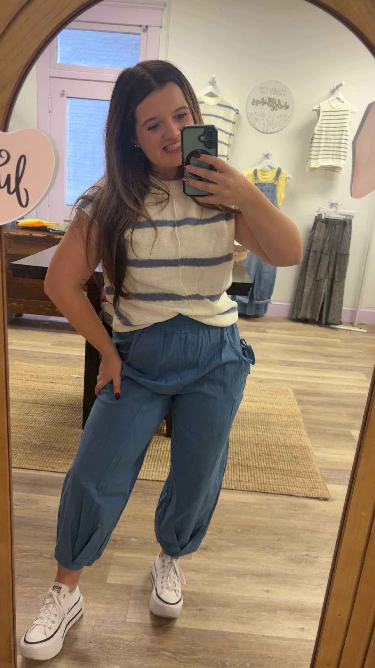 Blue Stripped Top