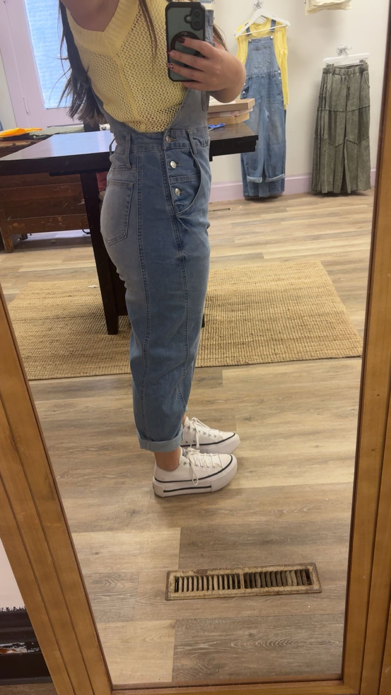 Barrel Denim Overalls