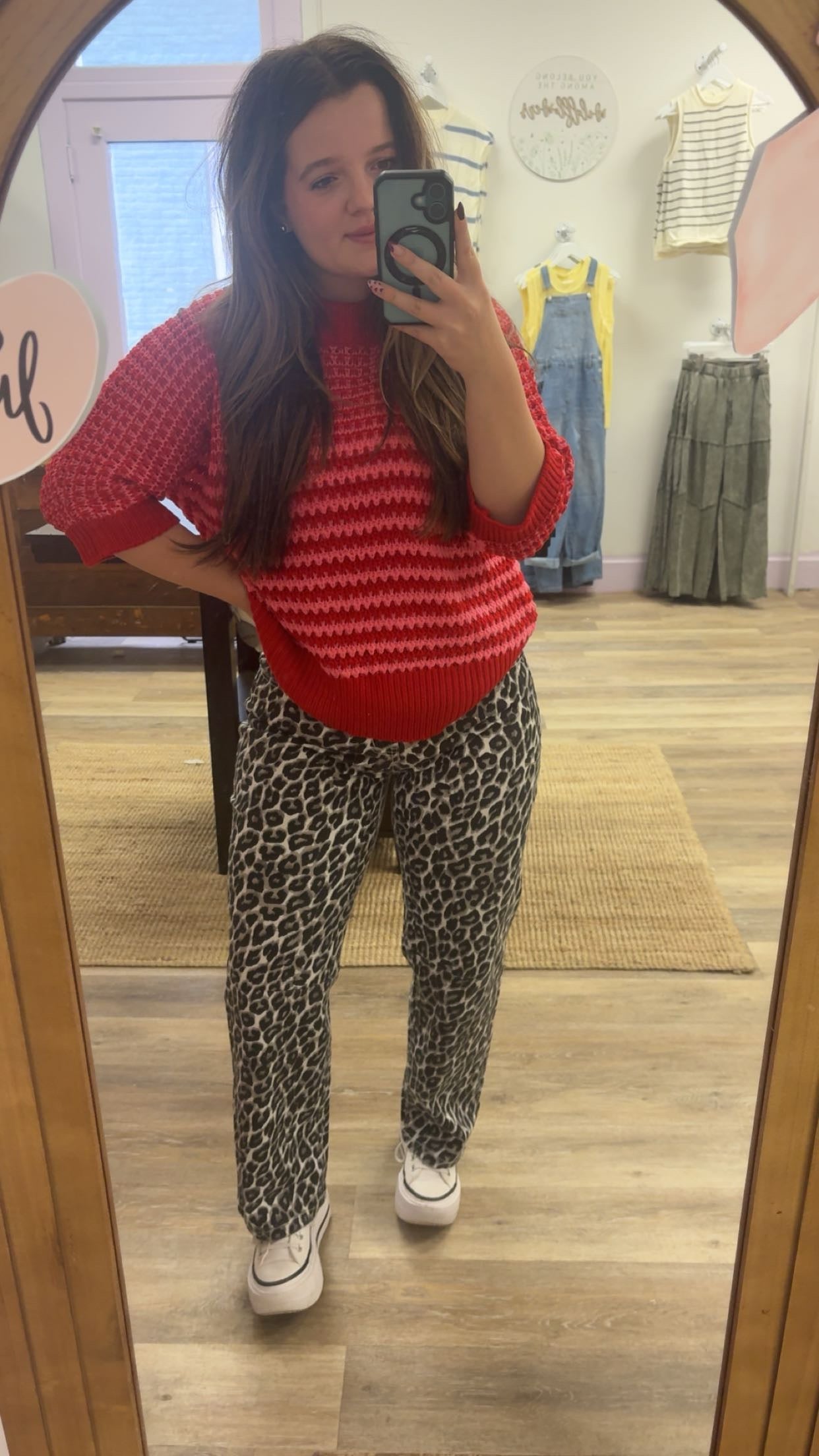 Leopard Barrel Jeans
