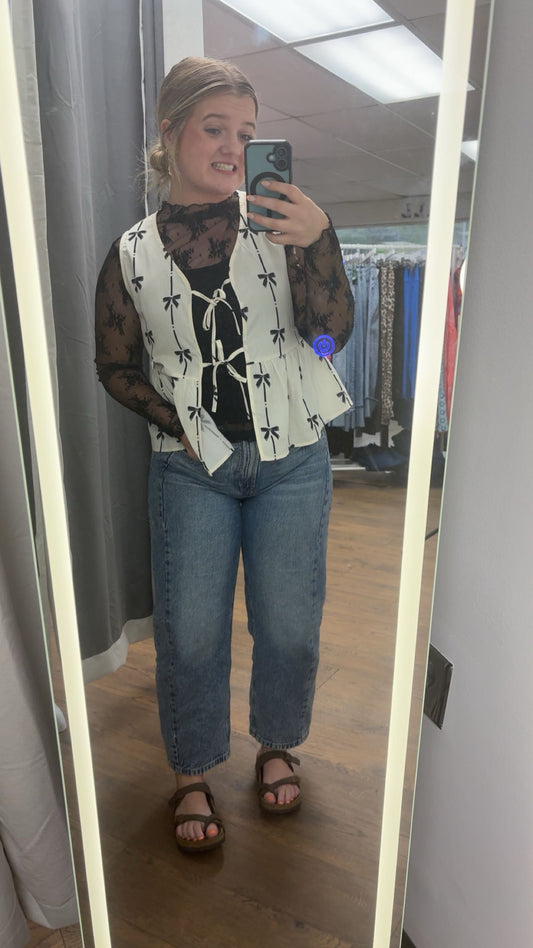 Bow Belle Ruffle Vest