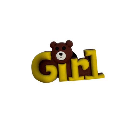 Beary Cute Girl - Mini CALL Charm