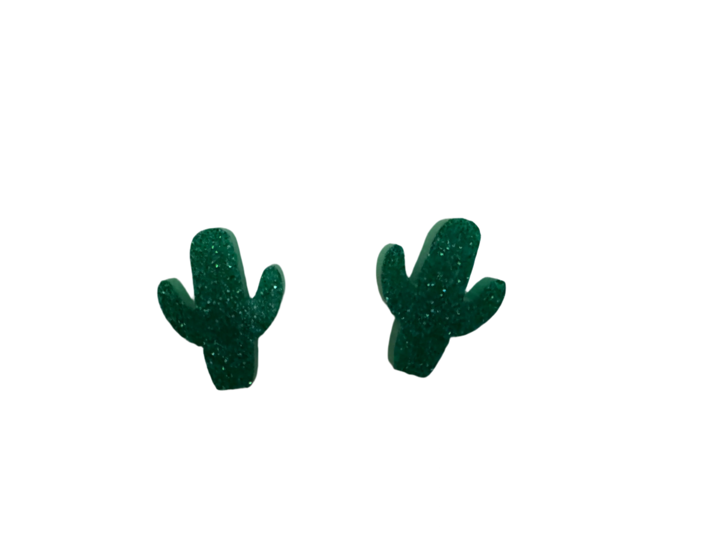 Glitter Cactus Earrings