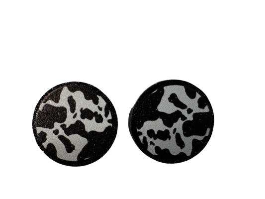 Cow Print Chic Earrings