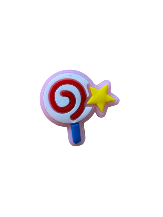 Starry Swirl Lollipop Mini CALL Charm