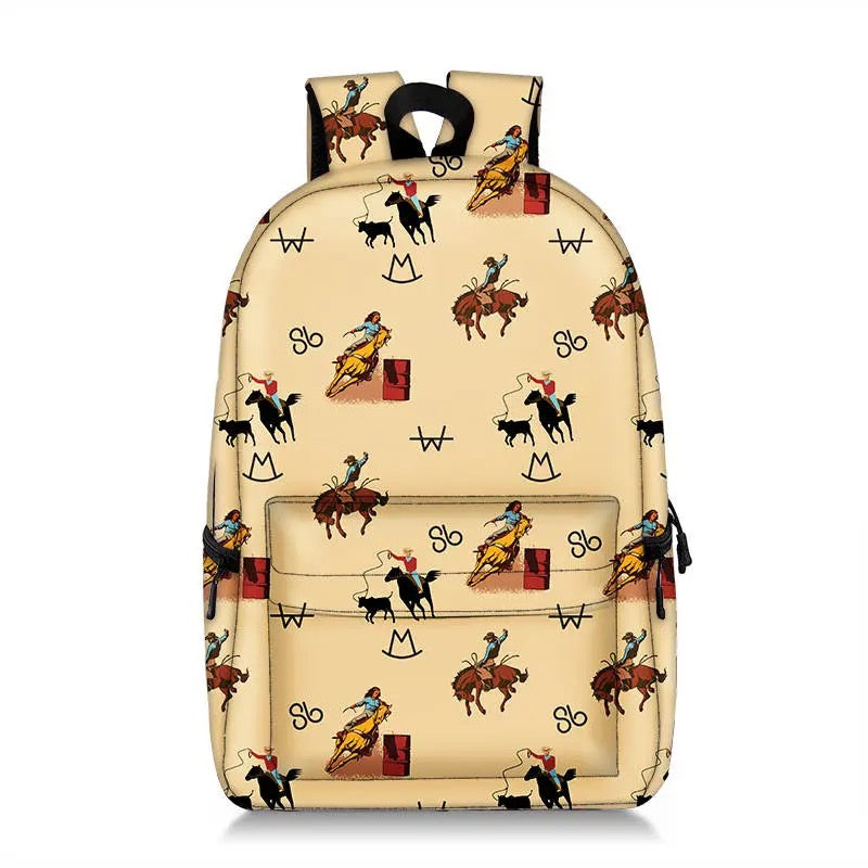 Vintage Cowboy Backpack Set