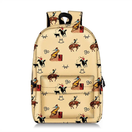 Vintage Cowboy Backpack Set