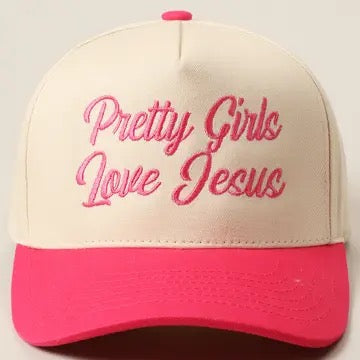 Pretty Girls Love Jesus Trucker Hat