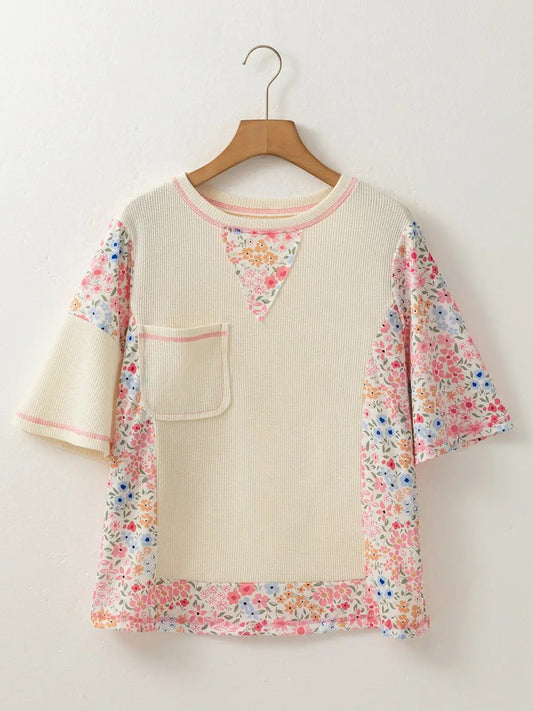 Foral Waffle Tee