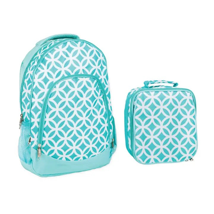 Diamond Teal Backpack Set