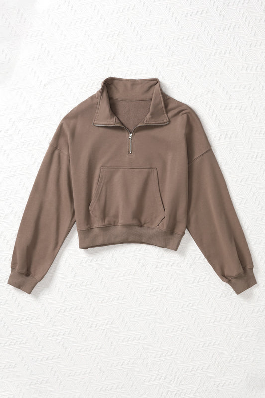 Toasted Taupe Cropped Pullover