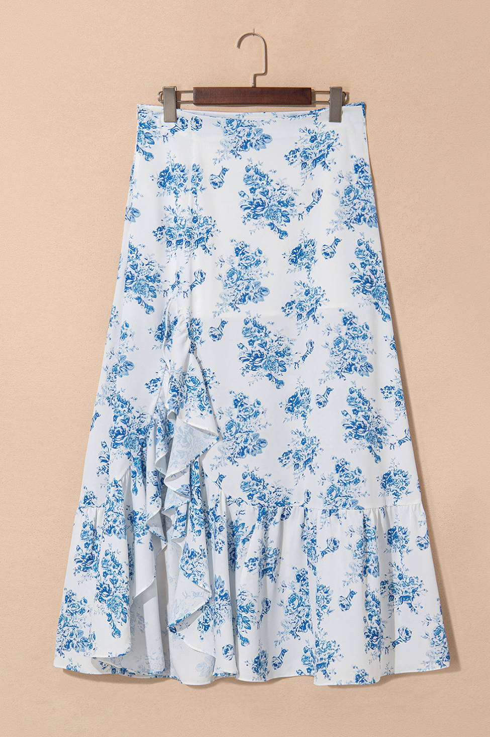 Blue Willow Ruffle Skirt
