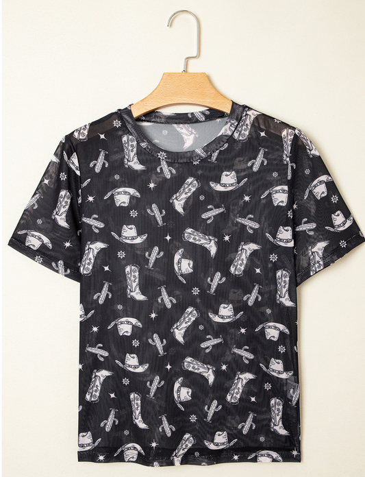 Rodeo Nights Mesh Tee