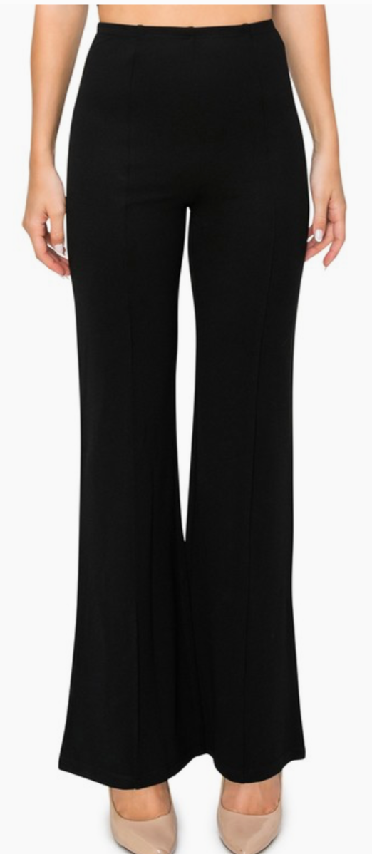 Sleek Statement Black Dress Pants