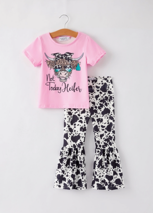 Not Today Heifer Bell Bottom Set