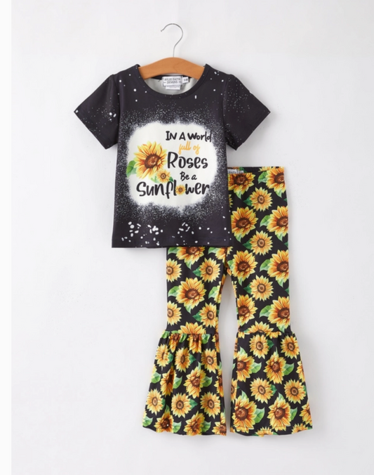 Be a Sunflower Bell Bottom Set