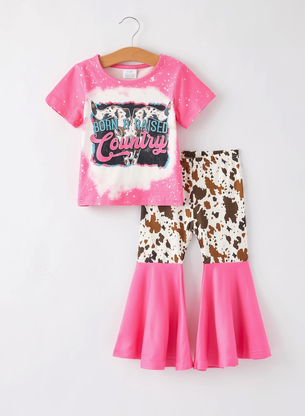 Born and Raised Country Bell Bottom Set 🤠🌸