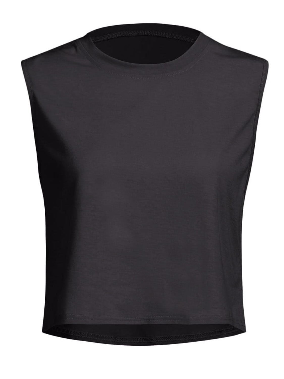 Round Neck Cropped Tank